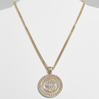 Urban Classics Dollar Diamond Necklace gold - Shop-Tetuan