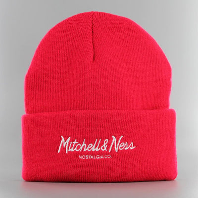 Mitchell & Ness Pinscript cuff knit red