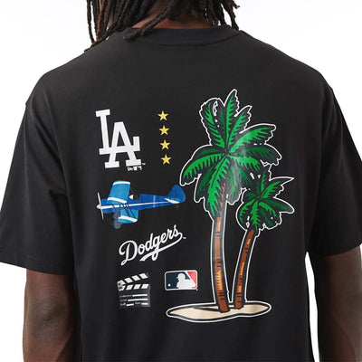 New Era MLB City Oversize Tee LA Dodgers blk/wht