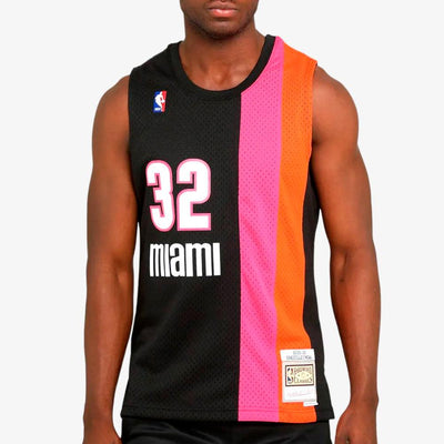 Mitchell & Ness NBA Swingman Jersey M Heat 05 black/pink - Shop-Tetuan