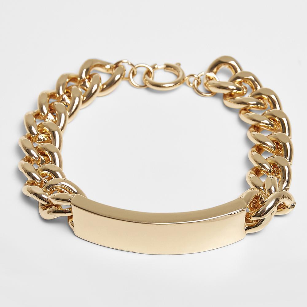 Urban Classics Plate Bracelet gold