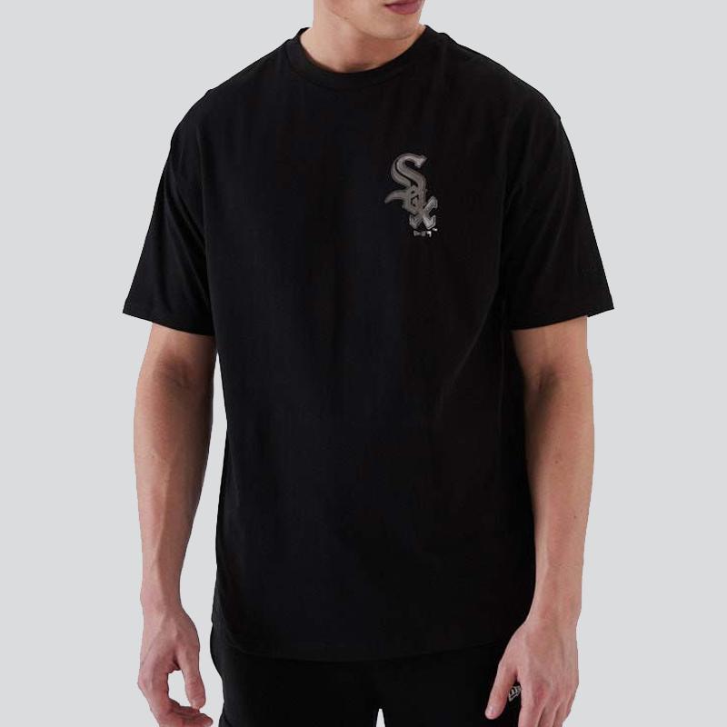 New Era MLB Metallic tee C White Sox black/mts - Shop-Tetuan