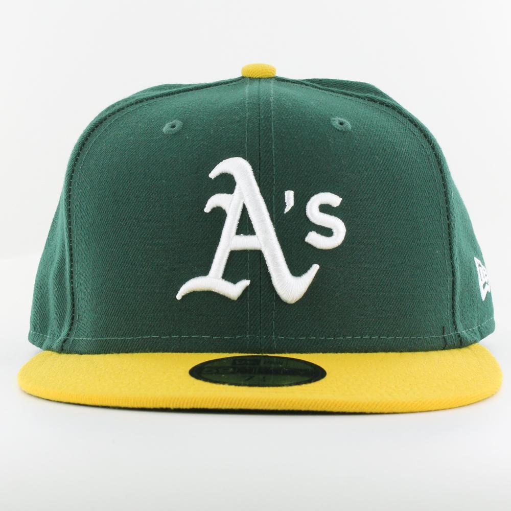 New Era MLB 59Fifty O Athletics green/yellow - Shop-Tetuan