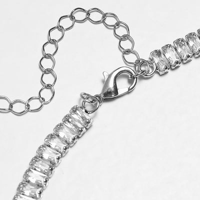 Urban Classics Short Crystal Necklace silver - Shop-Tetuan
