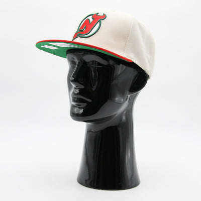 Mitchell & Ness NHL Vintage Off-White snapback NJ Devils off white - Shop-Tetuan