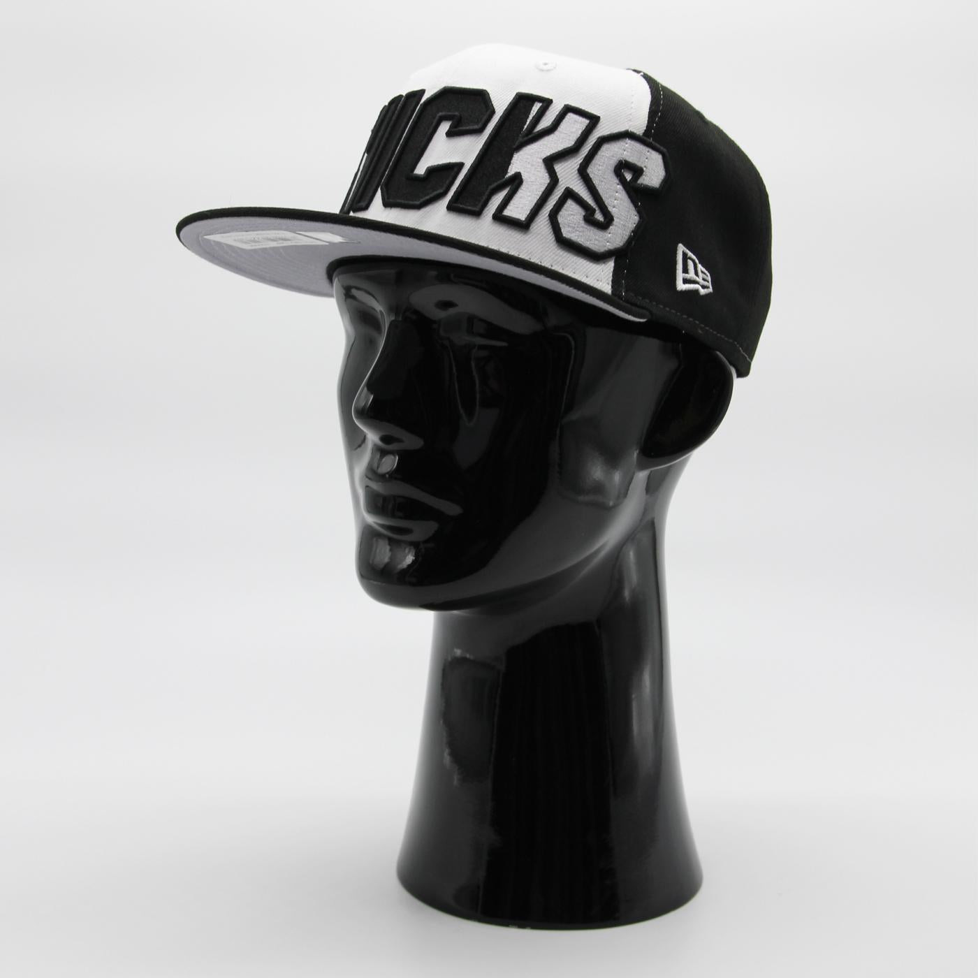 New Era NBA Authentics Back Half Edition 9Fifty NY Knicks black/white - Shop-Tetuan