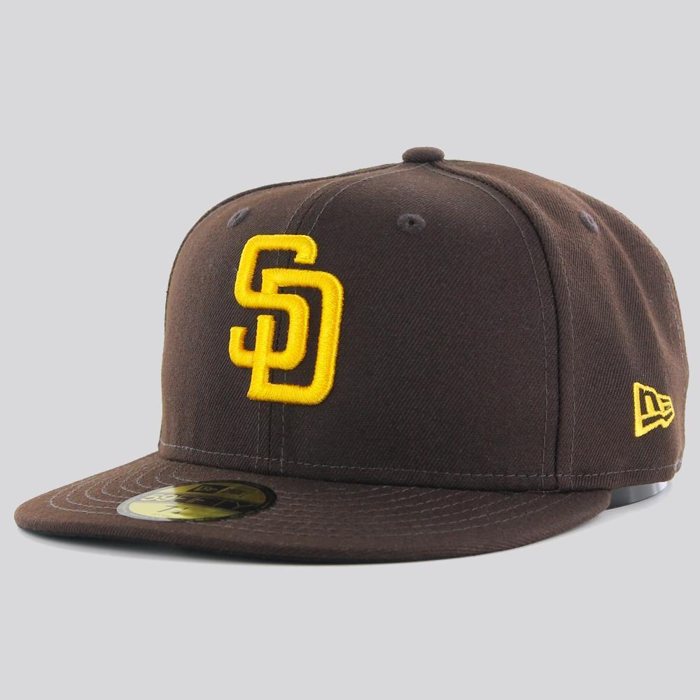 New Era Authentic On Field 59Fifty SD Padres brown