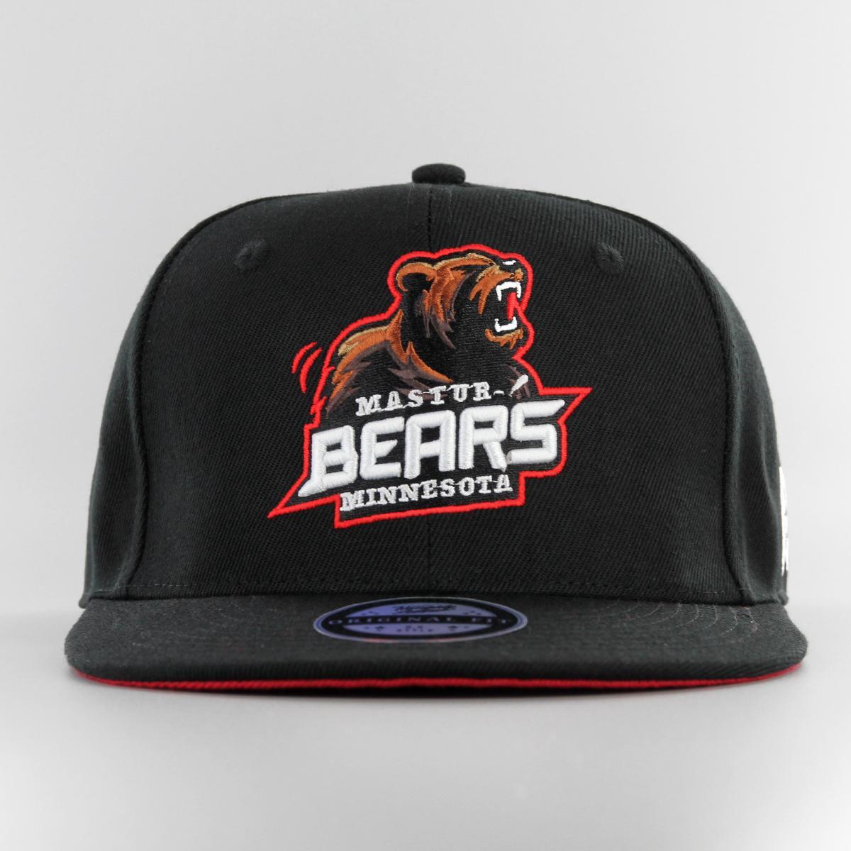 Naughty League Minnesota Masturbears fitted black - Shop-Tetuan