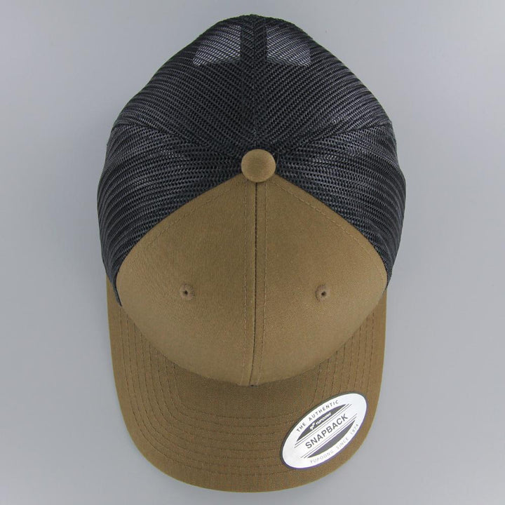 The Classics Yupoong Retro trucker 2-tone cap coyote brown/black - Shop-Tetuan