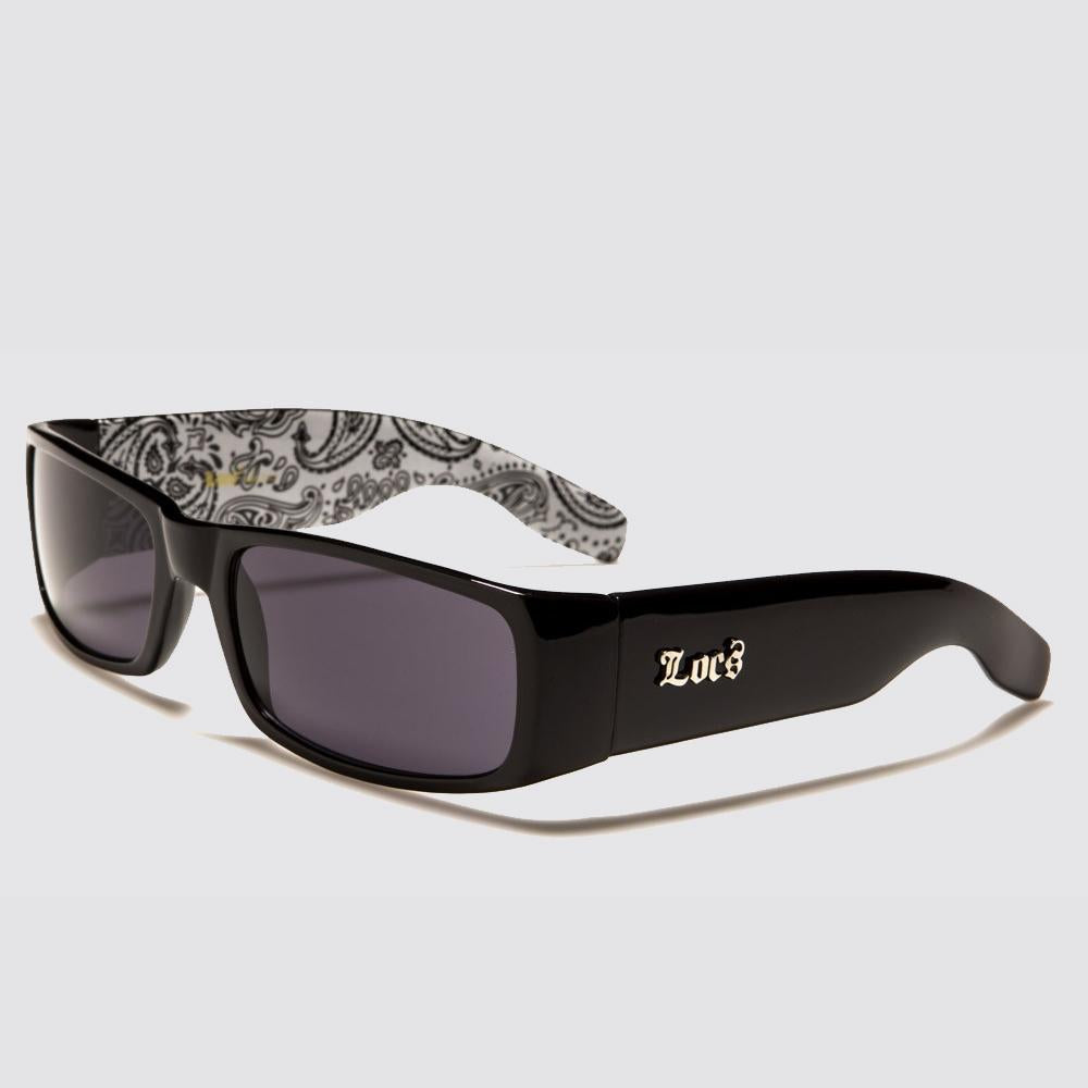Locs Bandana Print Sunglasses black/white - Shop-Tetuan