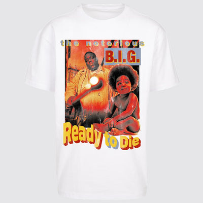 Mister Biggie Ready To Die Oversize tee white