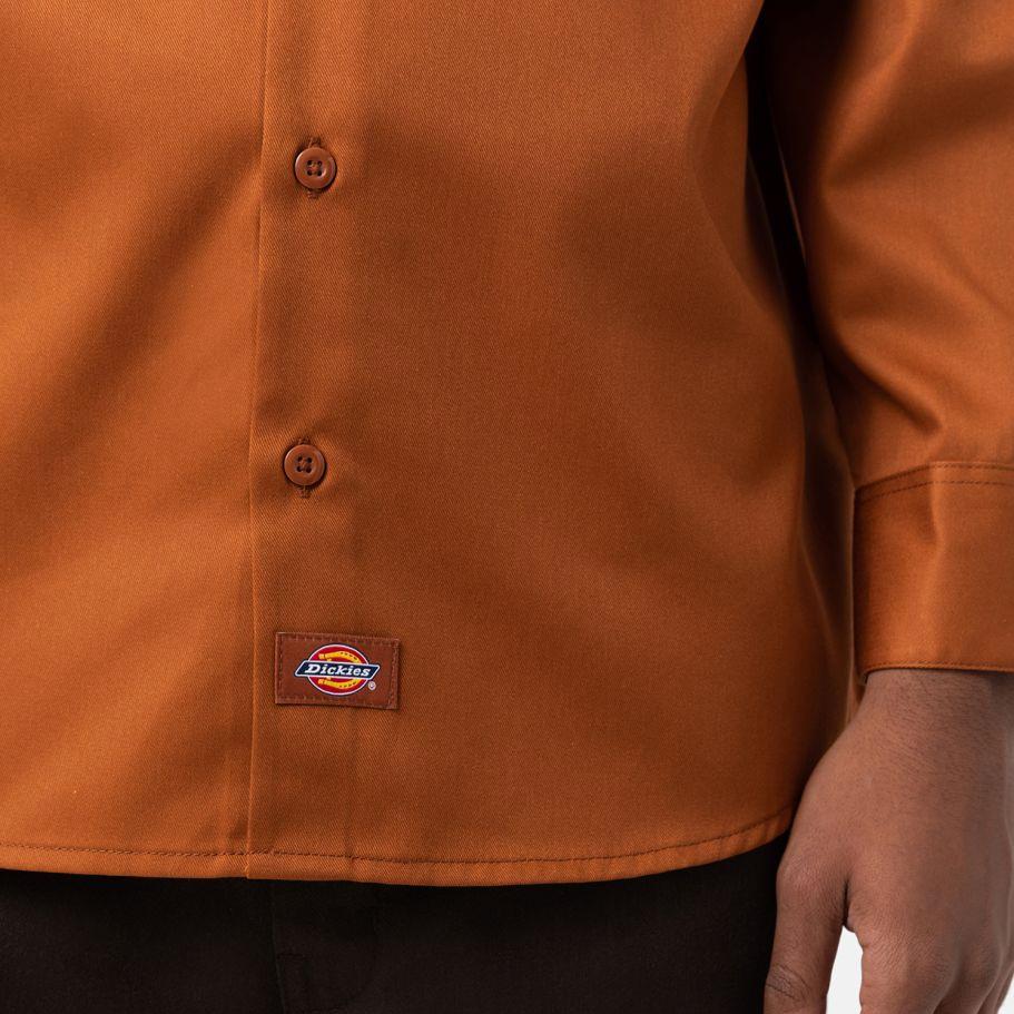 Dickies Work Shirt Long Sleeve Rec gingerbread - Shop-Tetuan