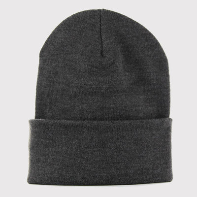 Yupoong heavyweight long beanie charcoal