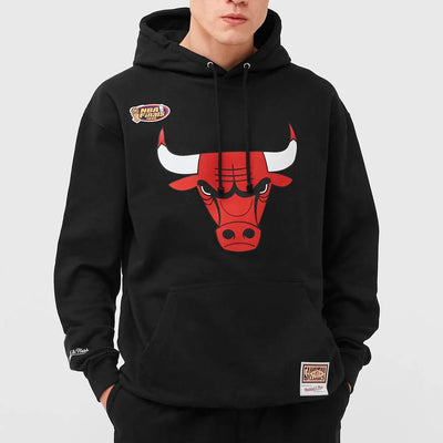 Mitchell & Ness NBA Team Logo hoody C Bulls black - Shop-Tetuan