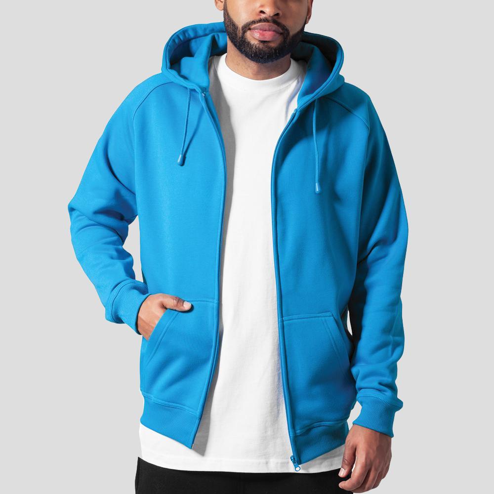 Urban Classics zip hoody turquoise - Shop-Tetuan