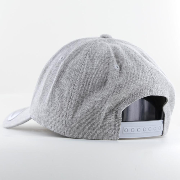 The Classics Yupoong 5-panel Premium Curve snapback h.grey - Shop-Tetuan