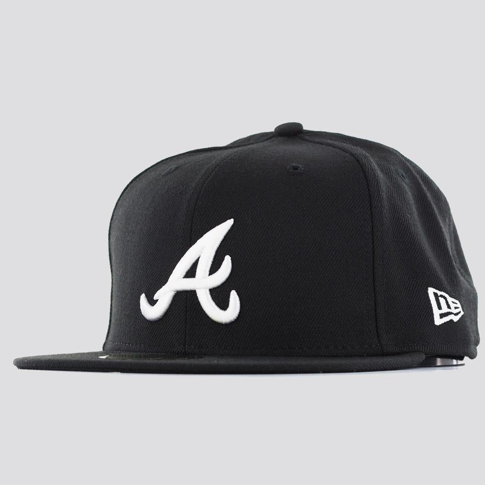 New Era Essential 59Fifty A Braves black/white - Shop-Tetuan