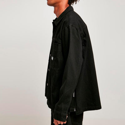 Southpole Oversized Cotton shirt black - Shop-Tetuan