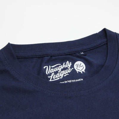 Naughty League Boston Wank Sox Logo tee navy - Shop-Tetuan