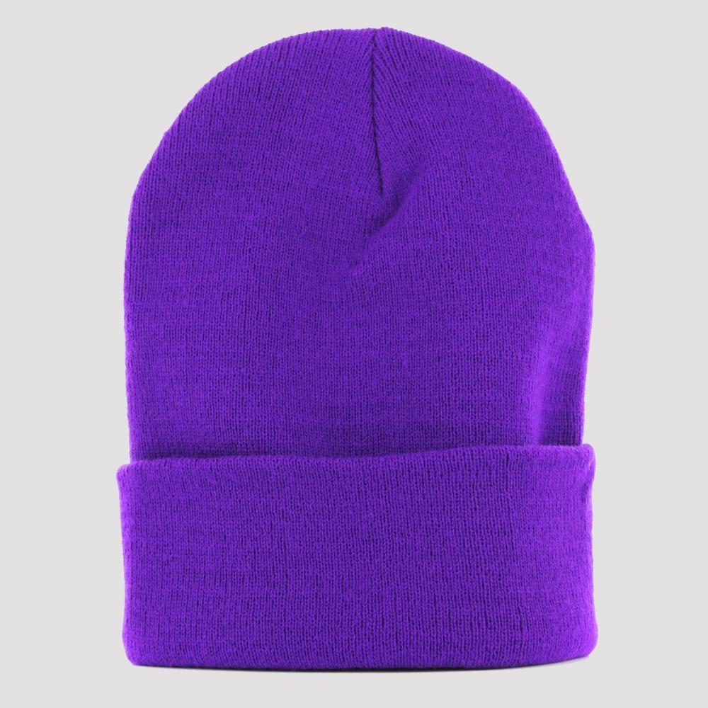 Yupoong heavyweight long beanie purple - Shop-Tetuan