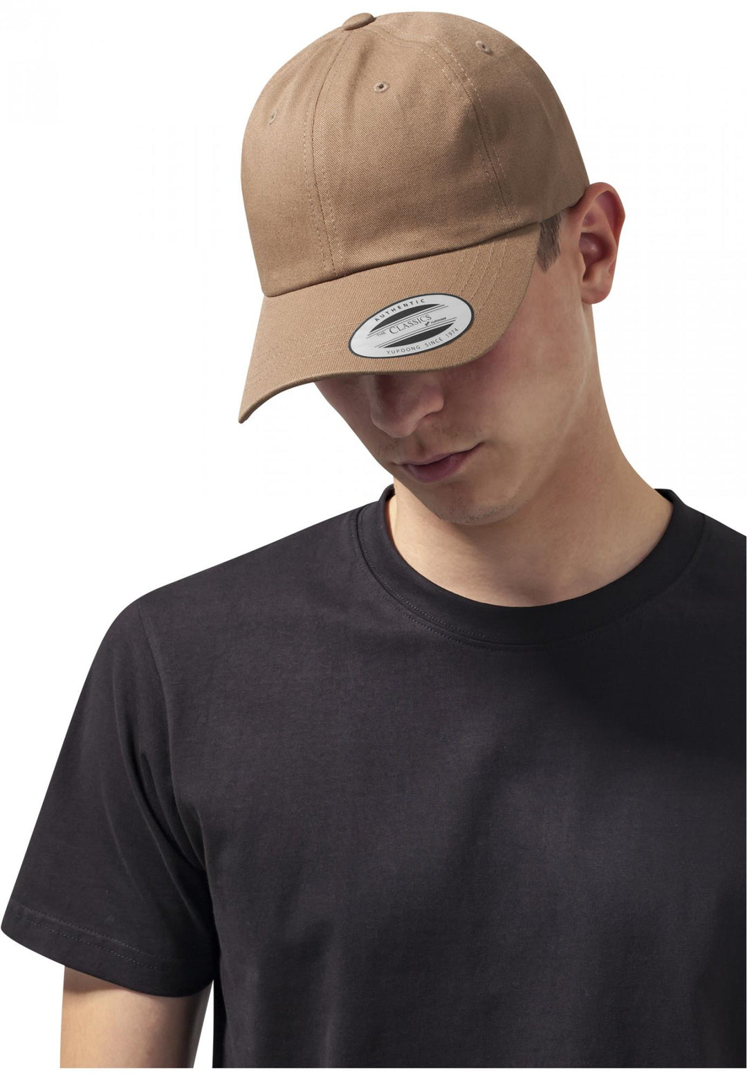 The Classics Yupoong low profile cotton twill cap tan - Shop-Tetuan