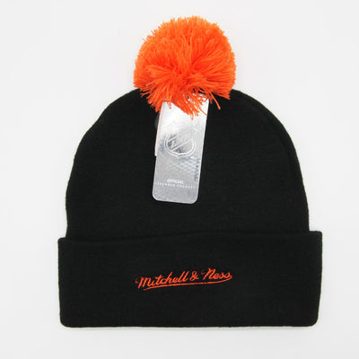 Mitchell & Ness NHL Punch Out Pom Knit beanie A Ducks black