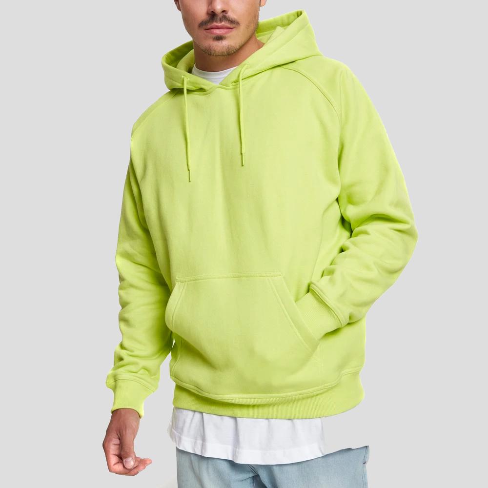 Urban Classics blank hoody frozen yellow - Shop-Tetuan