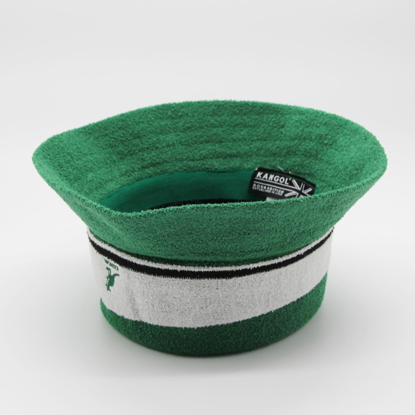 Kangol Bermuda Stripe Bucket turf green - Shop-Tetuan