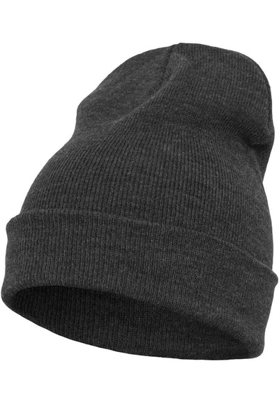 Yupoong heavyweight long beanie charcoal