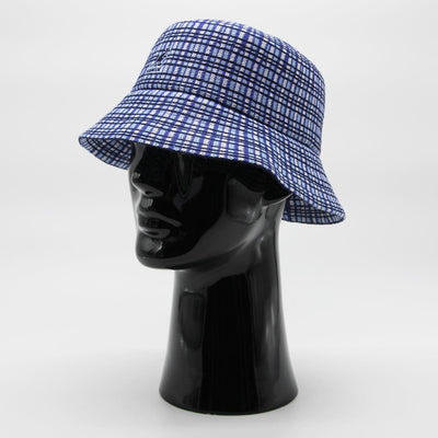 Kangol Prep Plaid Bucket blue-plaid - Shop-Tetuan