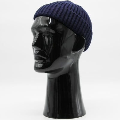 Major Wear Short Rib Beanie navy