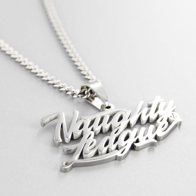 Naughty League Branded Logo Necklace steel - Shop-Tetuan