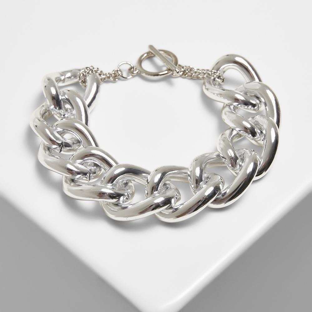 Urban Classics Flashy Chain Bracelet silver