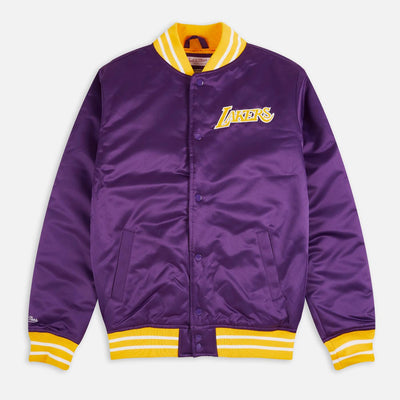 Mitchell & Ness NBA Heavyweight Satin jacket LA Lakers purple - Shop-Tetuan