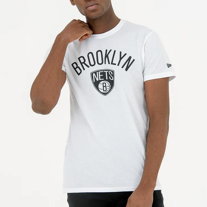 New Era Team Logo tee B Nets white - Shop-Tetuan