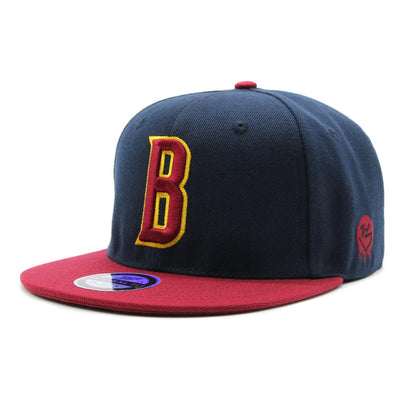 Naughty League Boston Beaver Hunters Letter Logo fitted navy/mar - Shop-Tetuan