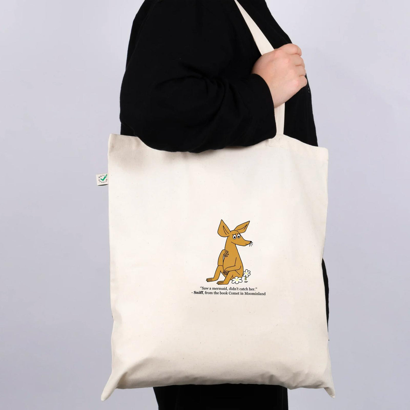 Moomin Nipsu Tote Bag white - Shop-Tetuan