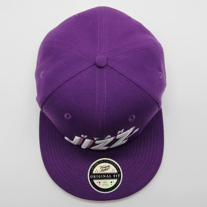 Naughty League Utah Jizz Text Logo fitted purple - Shop-Tetuan