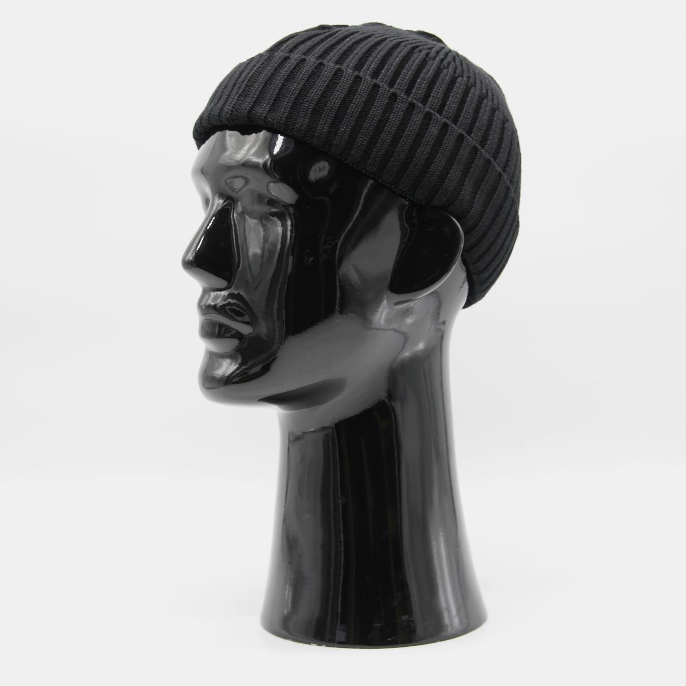 Major Wear Short Rib Beanie black