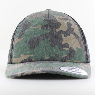 The Classics Yupoong Camo Trucker cap woodcamo/blk - Shop-Tetuan