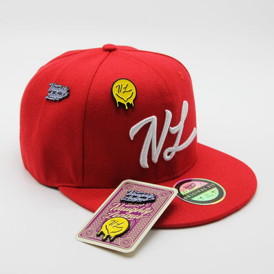 Naughty League Icon Basic Snapback red/white - Shop-Tetuan