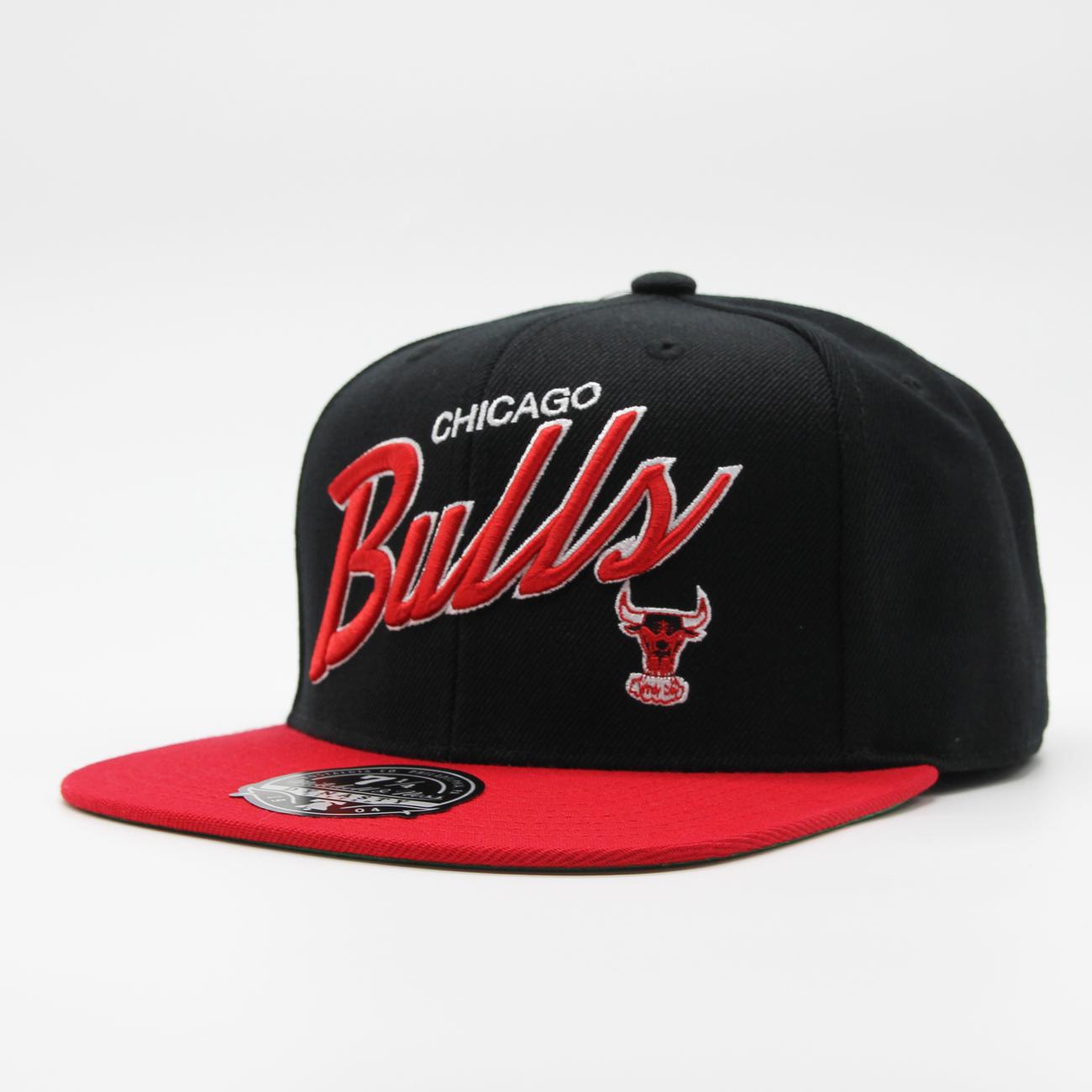 Mitchell & Ness NBA Team Script 2.0 Fitted HWC C Bulls black/red