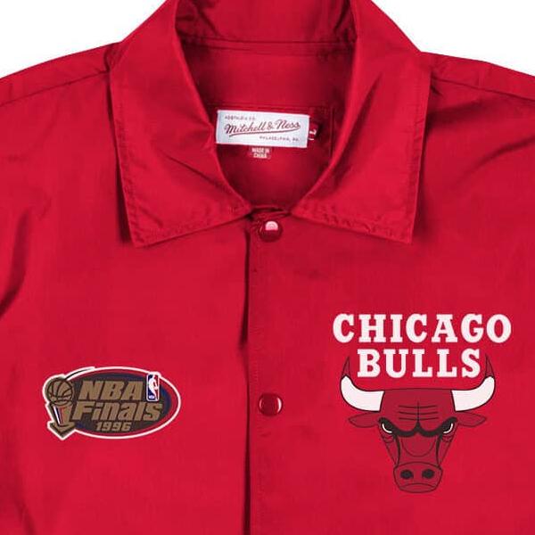 Mitchell & Ness Coaches windbreaker jacket C Bulls scarlet - Shop-Tetuan