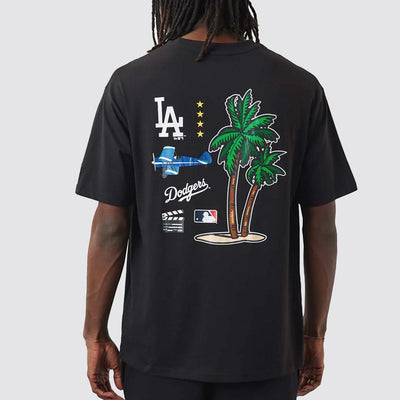 New Era MLB City Oversize Tee LA Dodgers blk/wht
