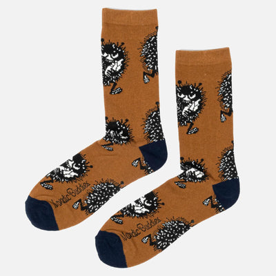 Moomin Haisuli Karkumatkalla socks brown - Shop-Tetuan