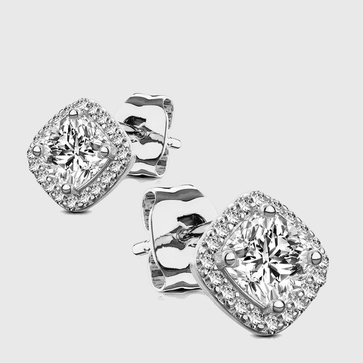 Pair of .925 Sterling Silver Stud Earrings silver - Shop-Tetuan