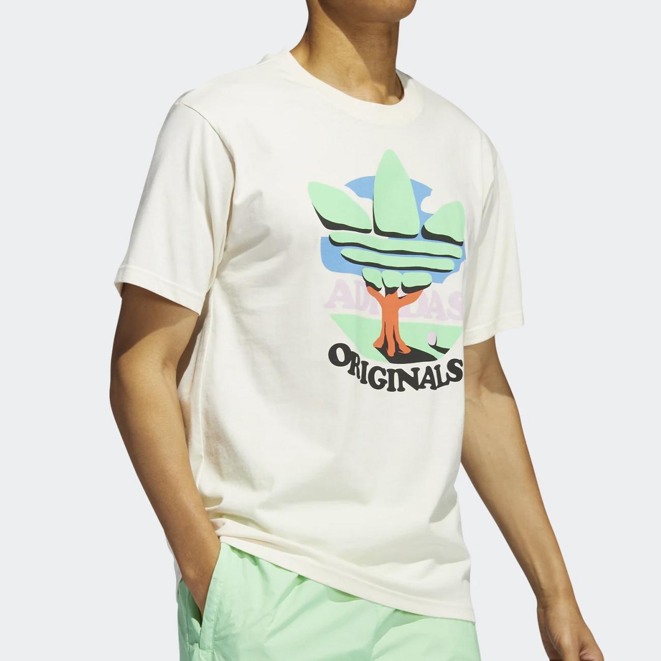 Adidas Trefoil Tree tee nondye - Shop-Tetuan