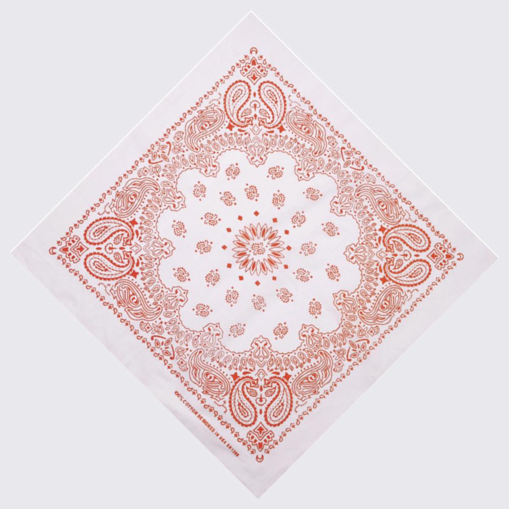 Bandana white/orange