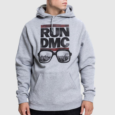 Mister RUN DMC City Glasses hoody heather grey - Shop-Tetuan