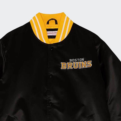 Mitchell & Ness NHL Heavyweight Satin jacket B Bruins black - Shop-Tetuan